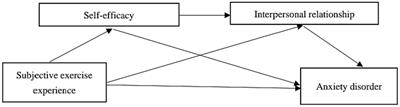 The effect of subjective exercise experience on anxiety disorder in university freshmen: the chain-mediated role of self-efficacy and interpersonal relationship